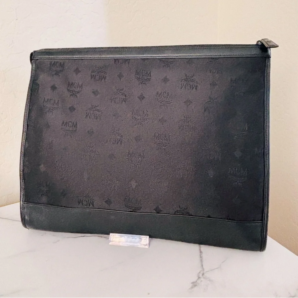 MCM‎ Black Portfolio Laptop Bag